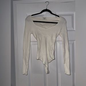 Cream Abercrombie Bodysuit